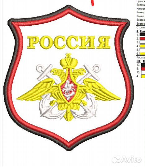 Изготовление шевронов, нашивок, петличек