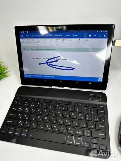 Планшет A73 pad Android с мышкой и клавиатурой