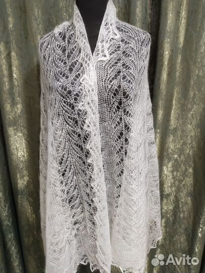 Палантин шарф пуховый