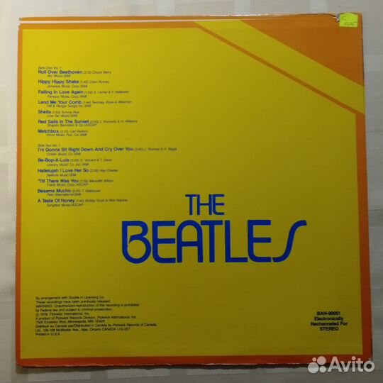 5.Beatles Recorded Live In Hamburg Vol1 LP 1962 US