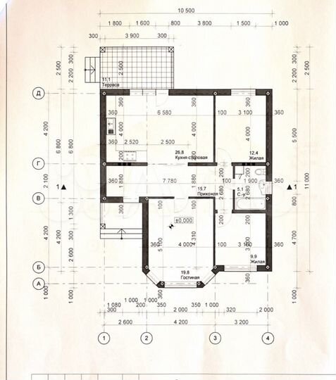 Дом 110 м² на участке 5 сот.