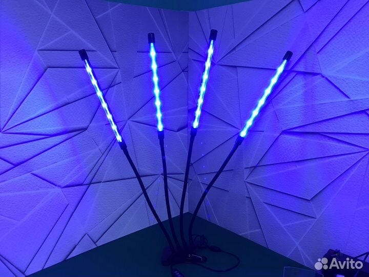 Фитолампа для растений. Полный спектр, 4 све-ка