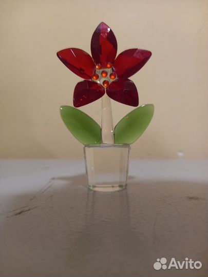 Цветок стекло, хрусталь, кристалл