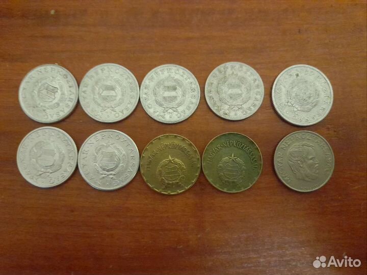 Монеты ГДР, фрг, венгрия