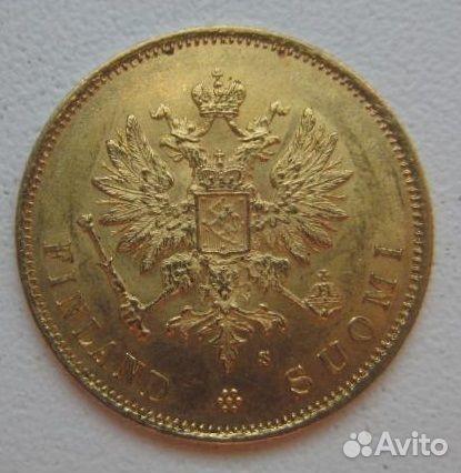 10 марок 1879г. русская Финляндия