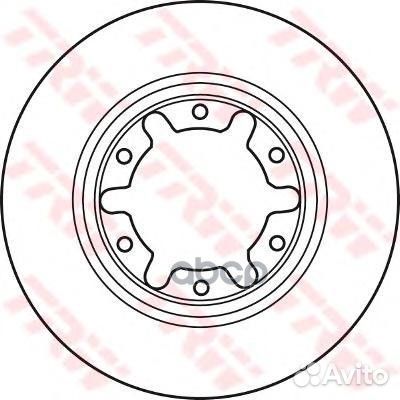 Диск тормозной передн nissan: patrol GR II (Y61)