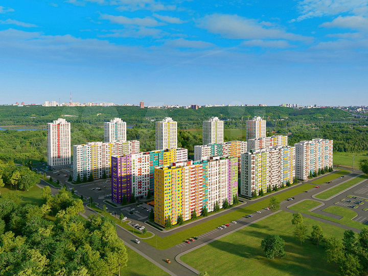 2-к. квартира, 57 м², 4/16 эт.