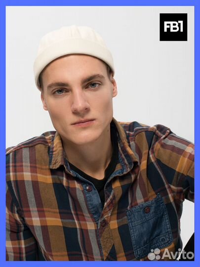 Шапка Докер Молочный