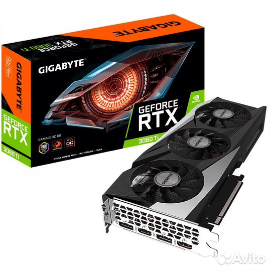 Видеокарта gigabyte RTX 3060 TI 8gb