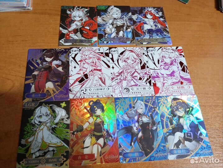 Коллекционные карточки геншин