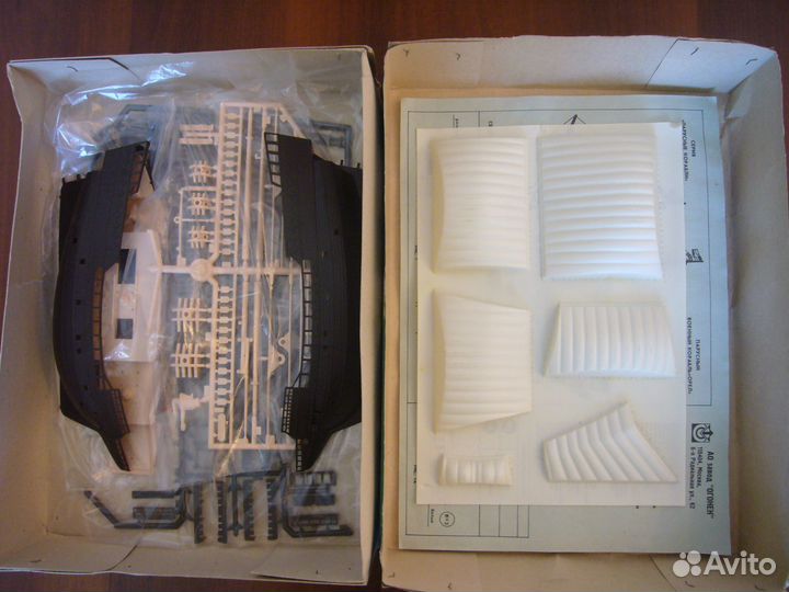 Сборные пластиковые модели кораблей, м-б 1/100-1/2