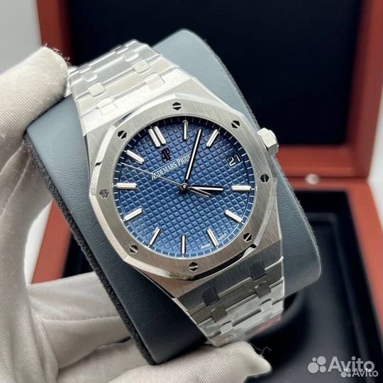Audemars Piguet steel blue часы