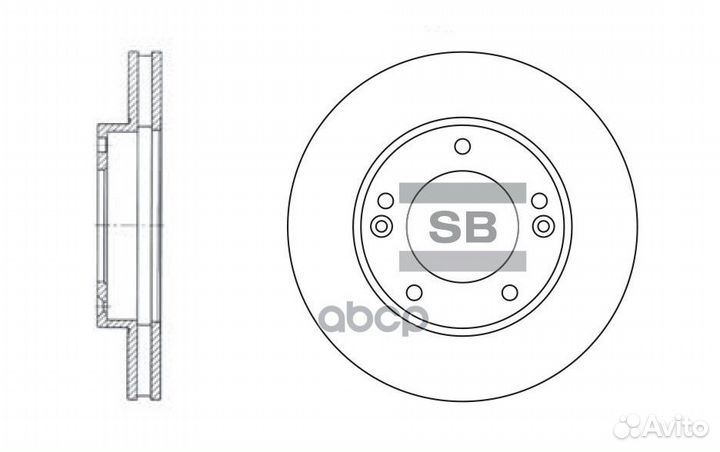 Диск тормозной SD2026 Sangsin brake