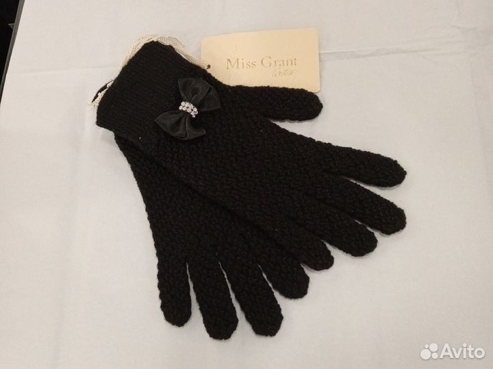 Перчатки женские черные Miss Grant