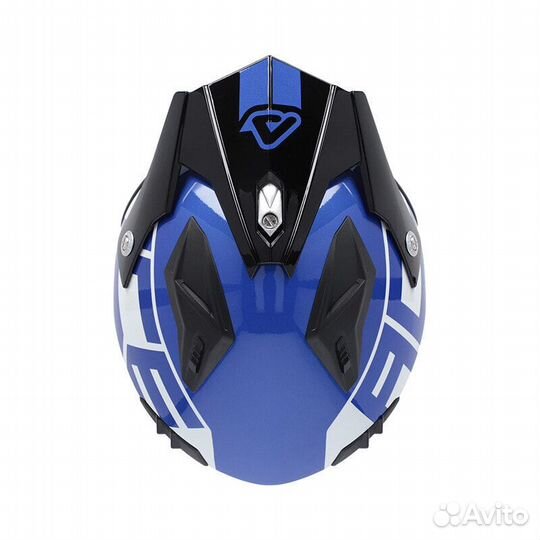 Acerbis Jet Aria 2206 Graphic Мотошлем Black Blue Синий