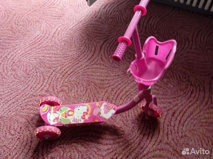 Самокат детский трехколесный бу