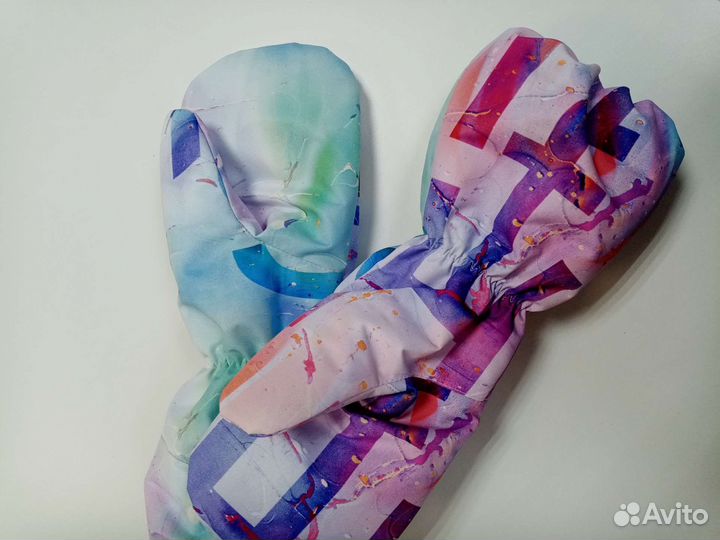 Тёплые варежки-краги