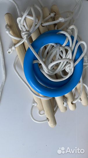 Веревочная лесенка, гимнастические кольца