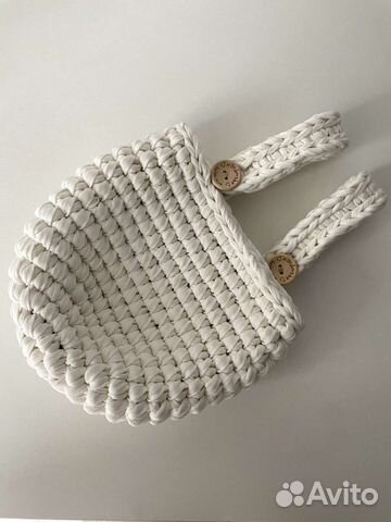 Корзина вязанная подвесная органайзер хранение