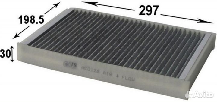 JS asakashi AC0128C Фильтр салона opel astra G 04