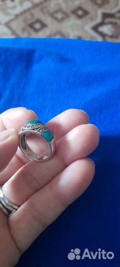 Кольцо серебро