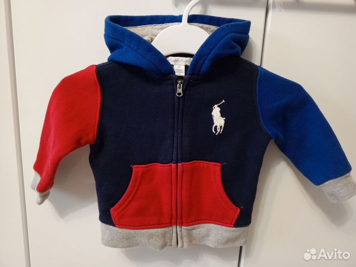 Фирменная толстовка на молнии р 9 мес