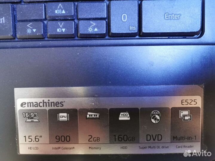 Ноутбук Emachines e525 по запчастям, разбор