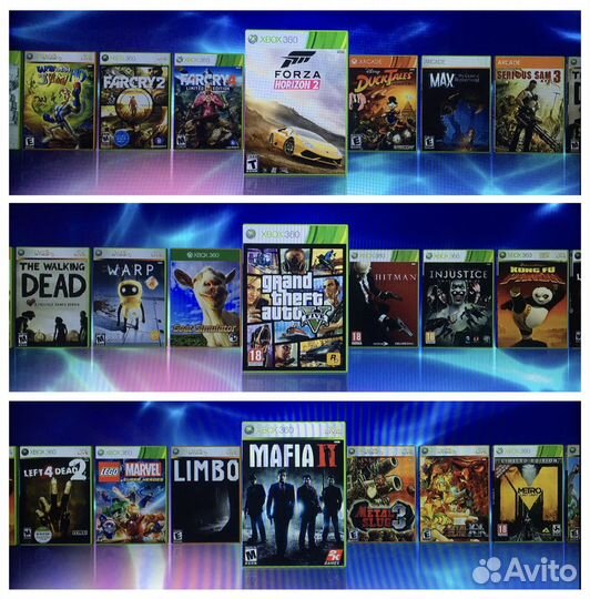 Xbox 360S freeboot + 60 игр