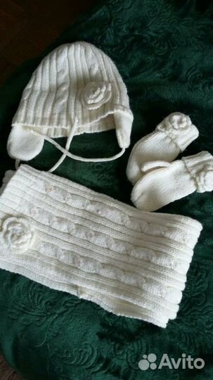 Комплект шапка, шарф