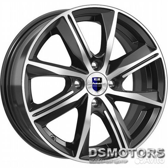 Диски Арнар 7.0/17 5x105 ET35 d56.6 алмаз чёрный