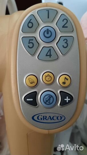 Детские электронные качели шезлонг graco