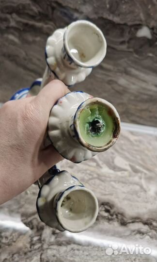 Подсвечник гжель