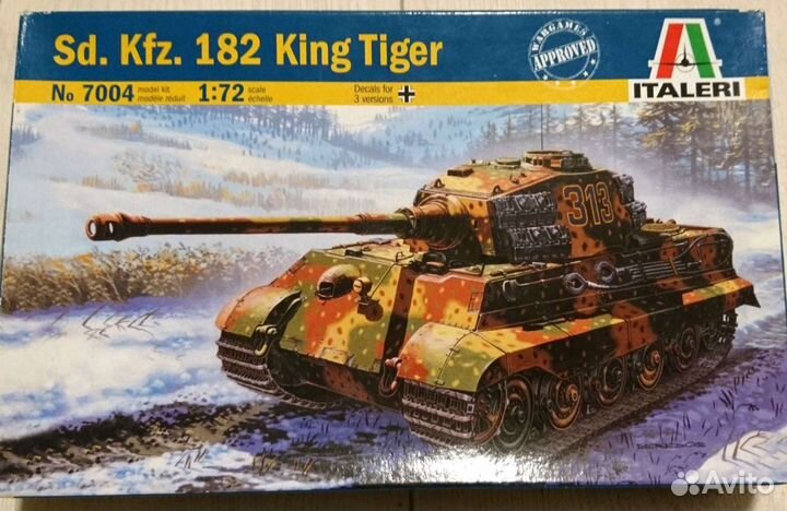 Техника модель танка Italeri 182 King Tiger