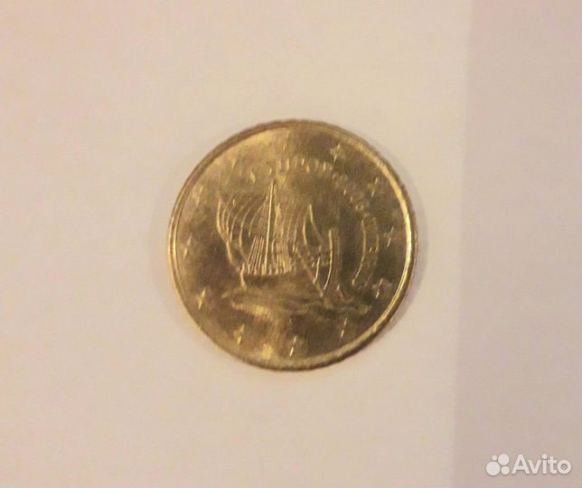Монета 50 евроцентов,Кипр