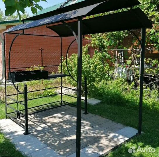 Мангал с печью