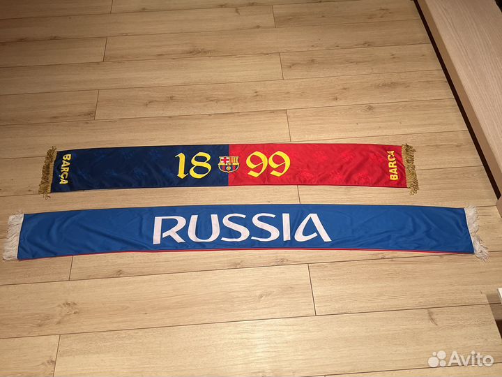 Футбольные шарфы (россия, Барселона,бк химки)