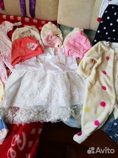 Пакет вещей на двойню или близнецов девочек от 1ме