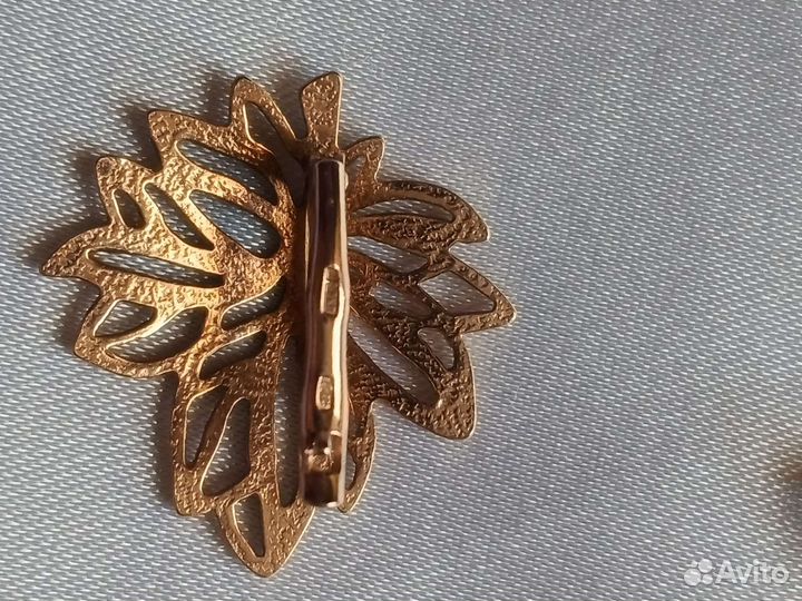 Серьги и подвеска серебро в позолоте