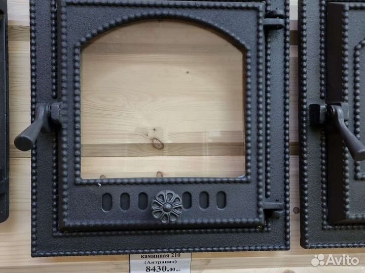 Дверца для печки со стеклом