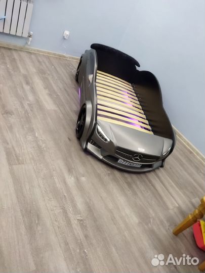 Кровать машинка с высоким бортом