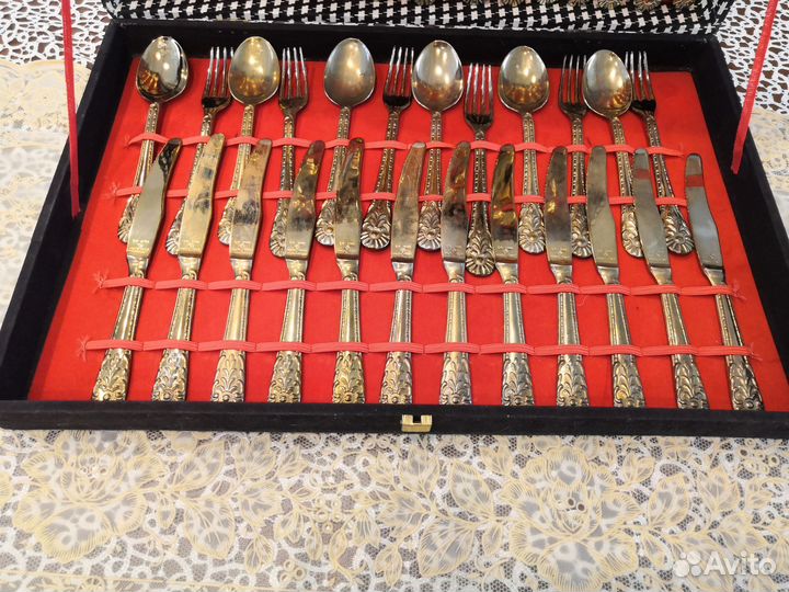 Набор столовых приборов cold plated cutlery