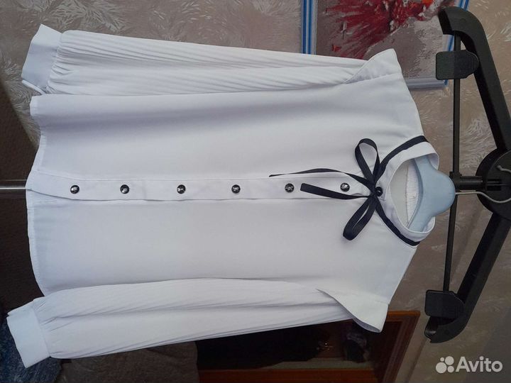 Блузка белая школьная 146