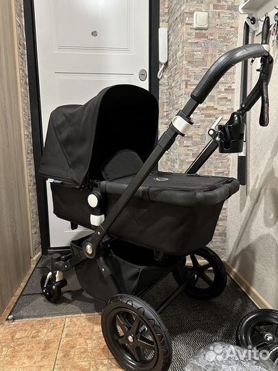Коляска bugaboo cameleon 3 2в1 черная с аксами