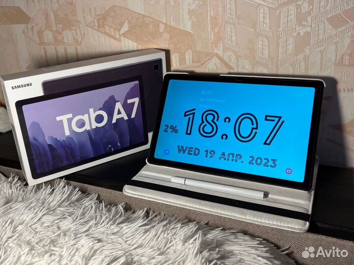 Планшет 64 gb samsung galaxy tab a7 идеальн. сост