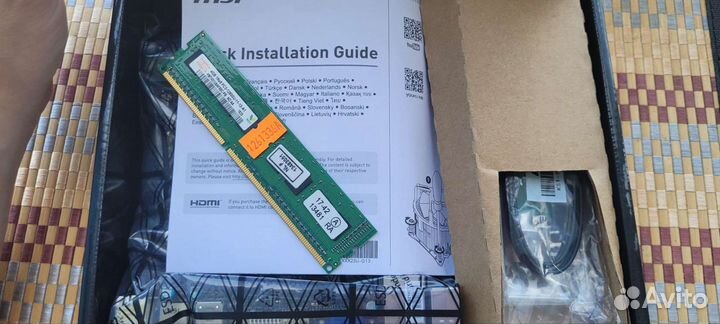 Комплект материнская плата с процессором и памятью