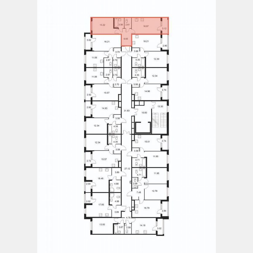 1-к. квартира, 44,6 м², 2/9 эт.
