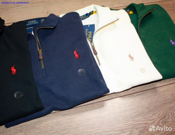 Polo Ralph Lauren джемпер полузамок черный (Арт.13000)