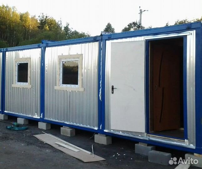 Бытовка (склад) с металлической дверью, бкс-01