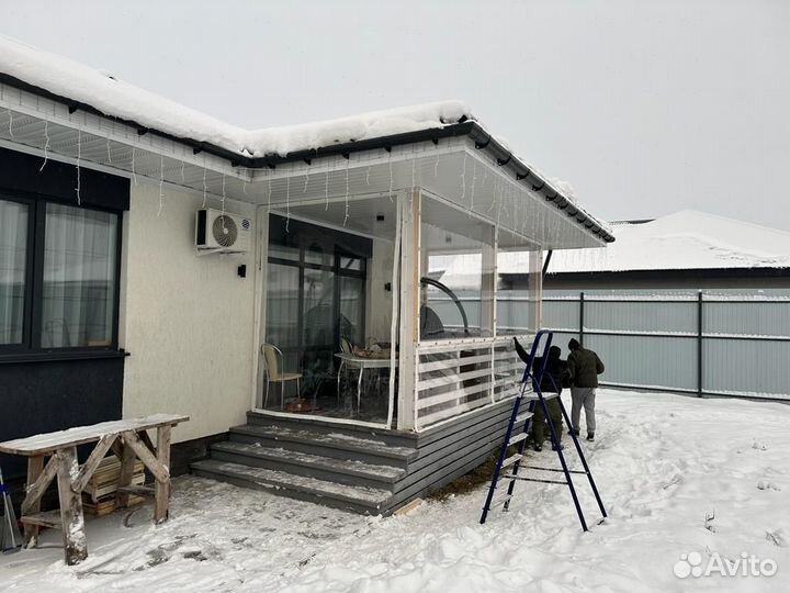 Гибкие окна на веранду