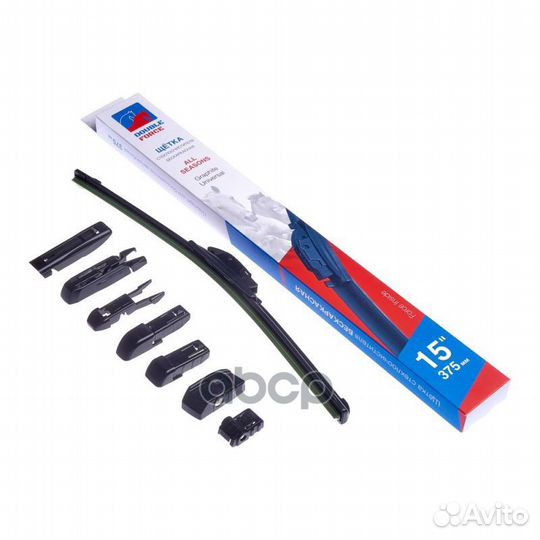 Щётка бескаркасная летняя, длина мм: 375 DFF15